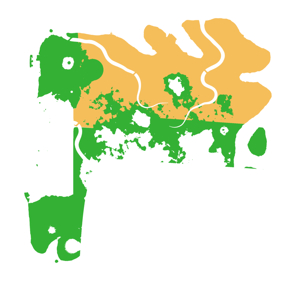 Biome Rust Map: Procedural Map, Size: 3600, Seed: 21502