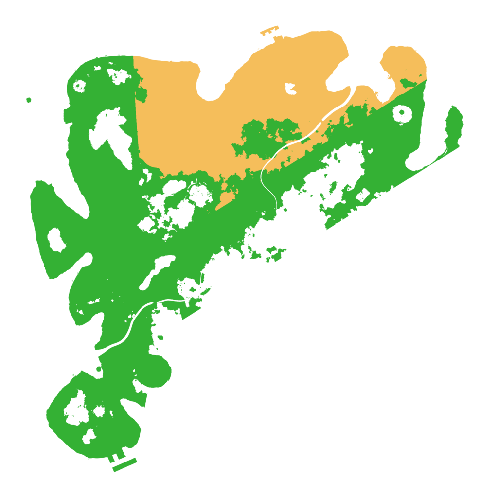 Biome Rust Map: Procedural Map, Size: 4000, Seed: 198498