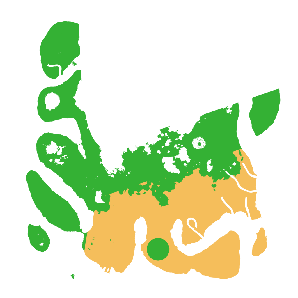 Biome Rust Map: Procedural Map, Size: 3500, Seed: 88603876