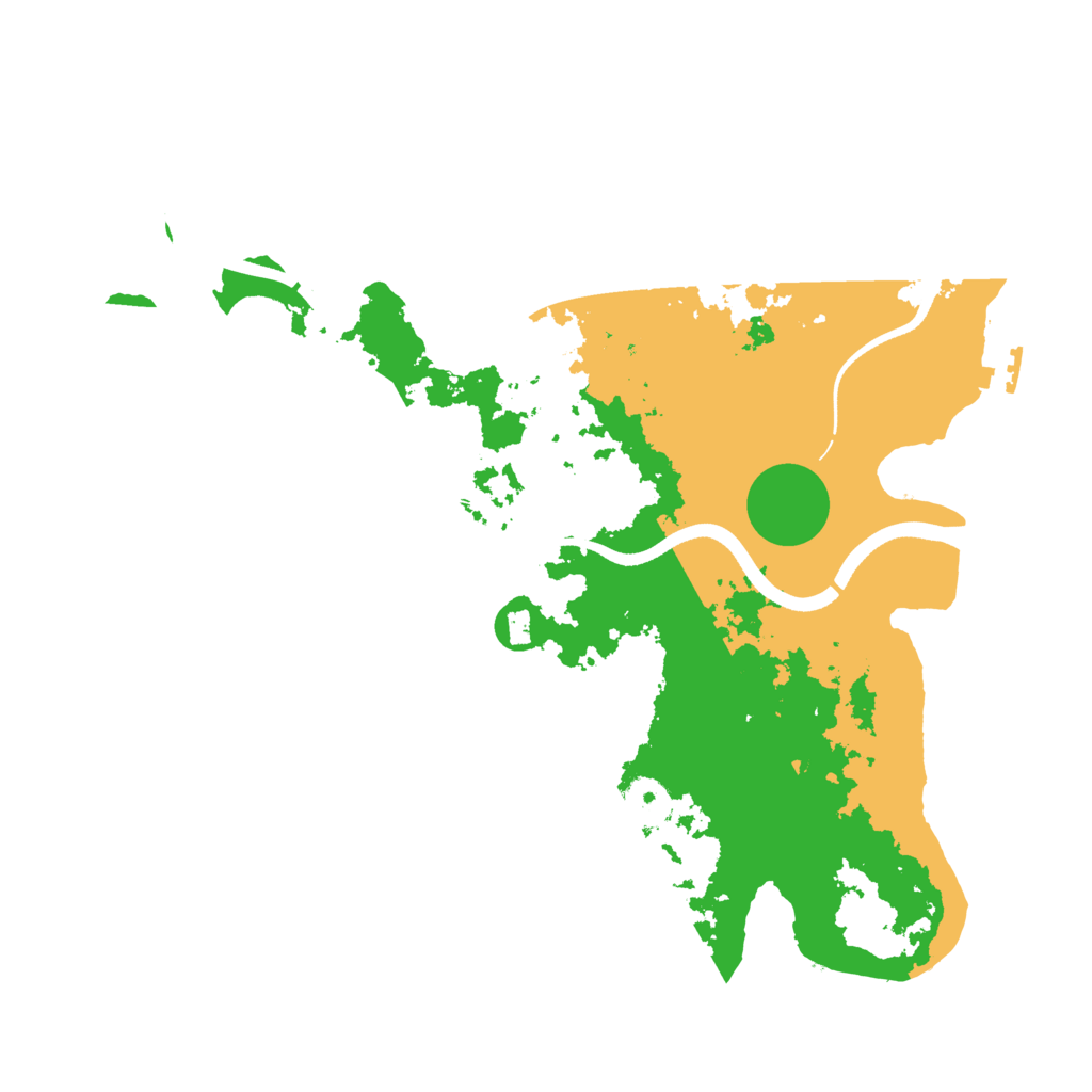 Biome Rust Map: Procedural Map, Size: 3500, Seed: 499343977
