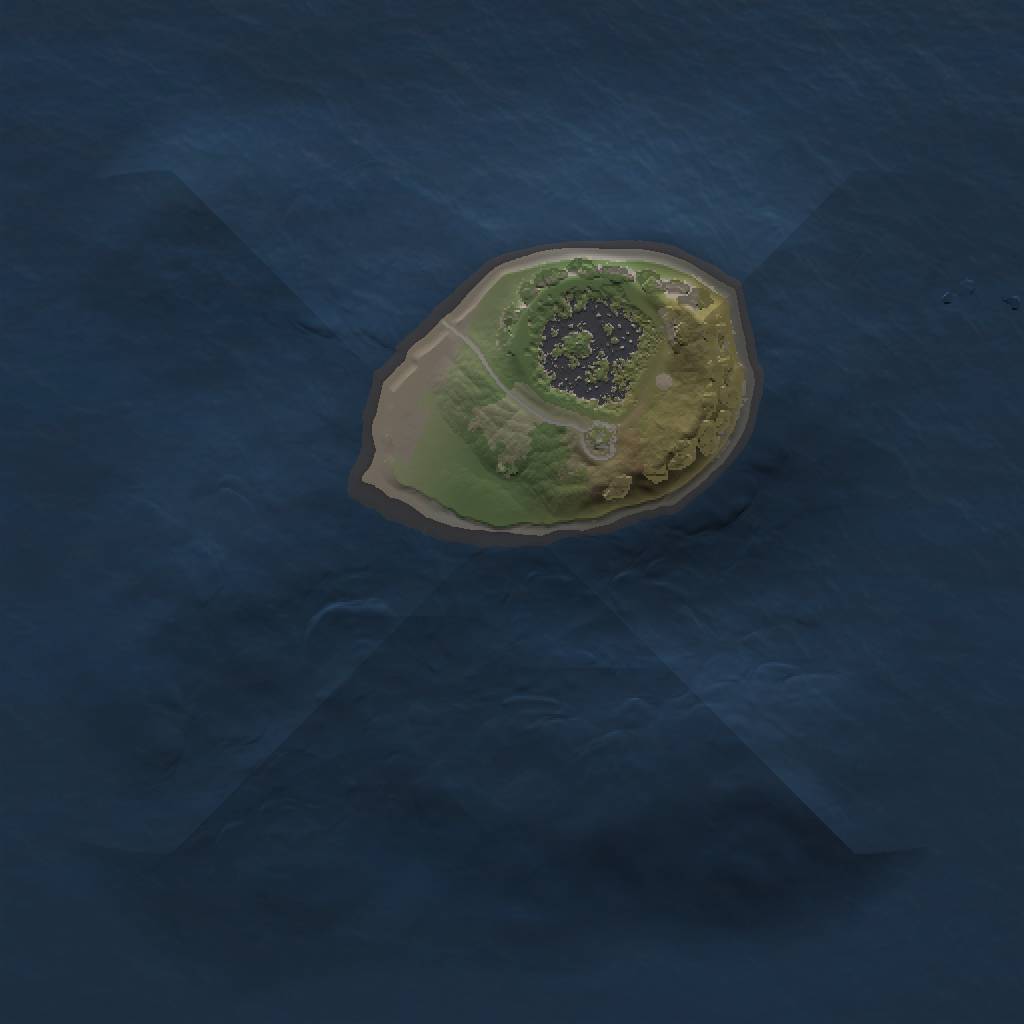 Rust Map: Procedural Map, Size: 1000, Seed: 9876513, 3 Monuments