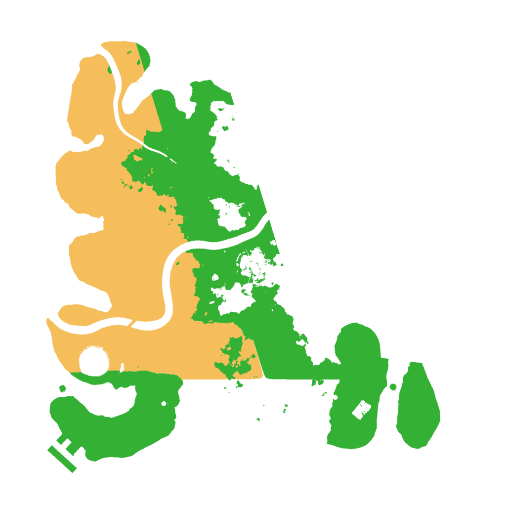 Biome Rust Map: Procedural Map, Size: 3000, Seed: 5512