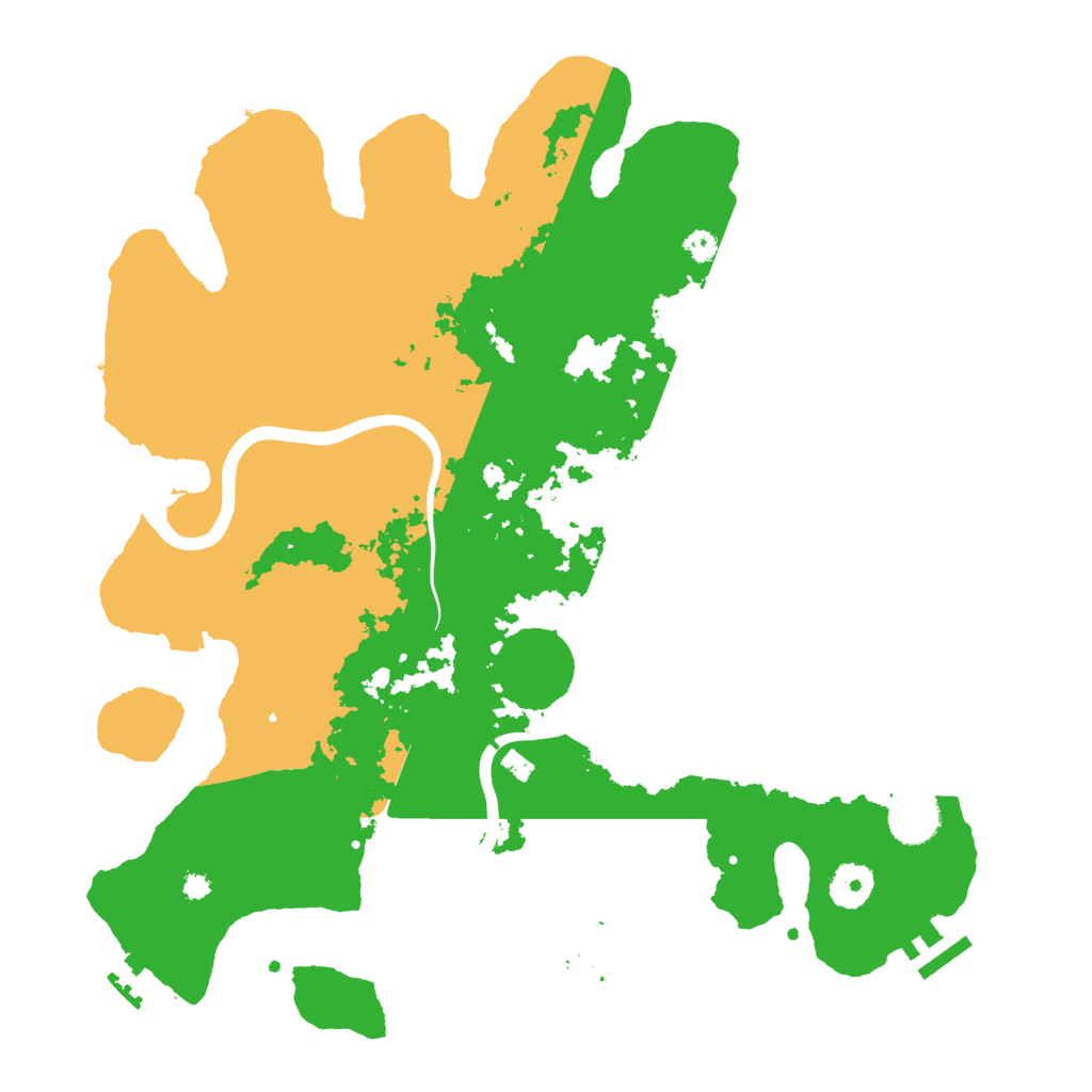 Biome Rust Map: Procedural Map, Size: 3700, Seed: 432796493