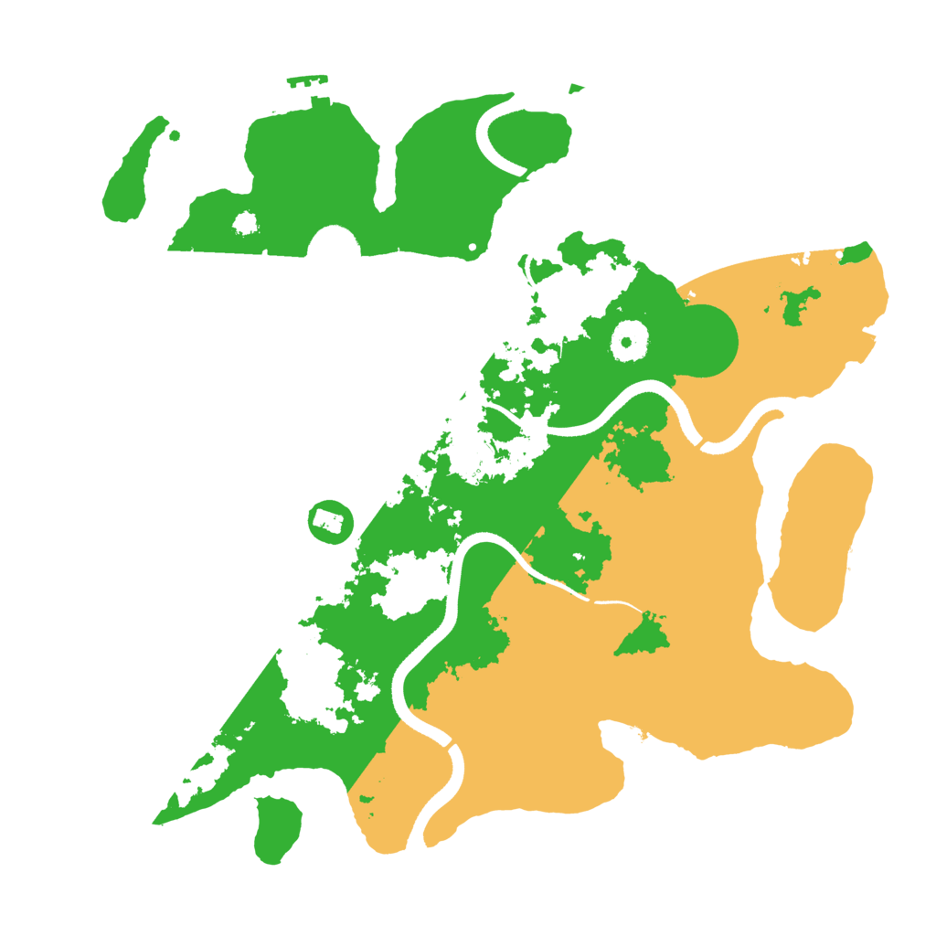 Biome Rust Map: Procedural Map, Size: 3500, Seed: 88603977