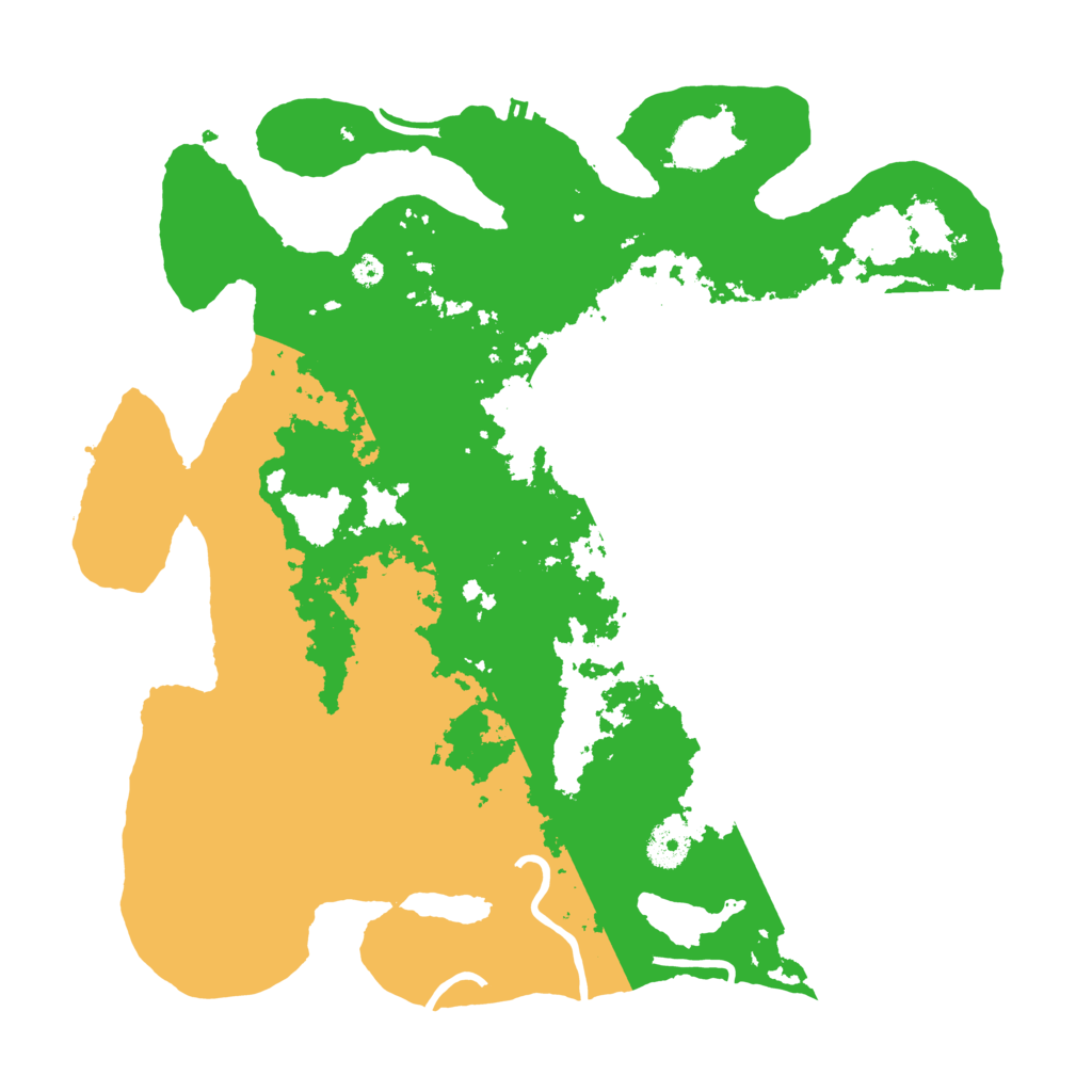 Biome Rust Map: Procedural Map, Size: 3700, Seed: 574576728