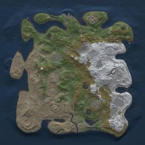 Thumbnail Rust Map: Procedural Map, Size: 3700, Seed: 574576728, 20 Monuments