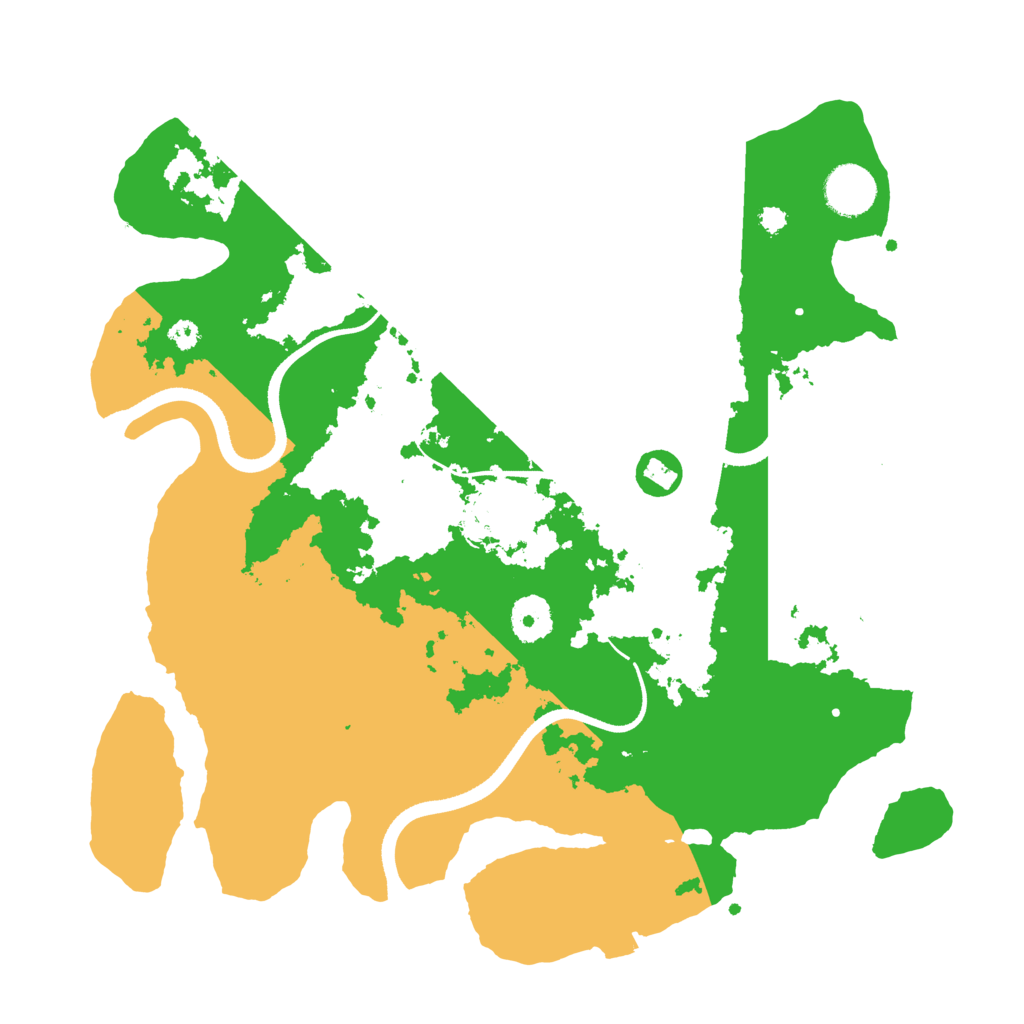 Biome Rust Map: Procedural Map, Size: 3500, Seed: 1161912150