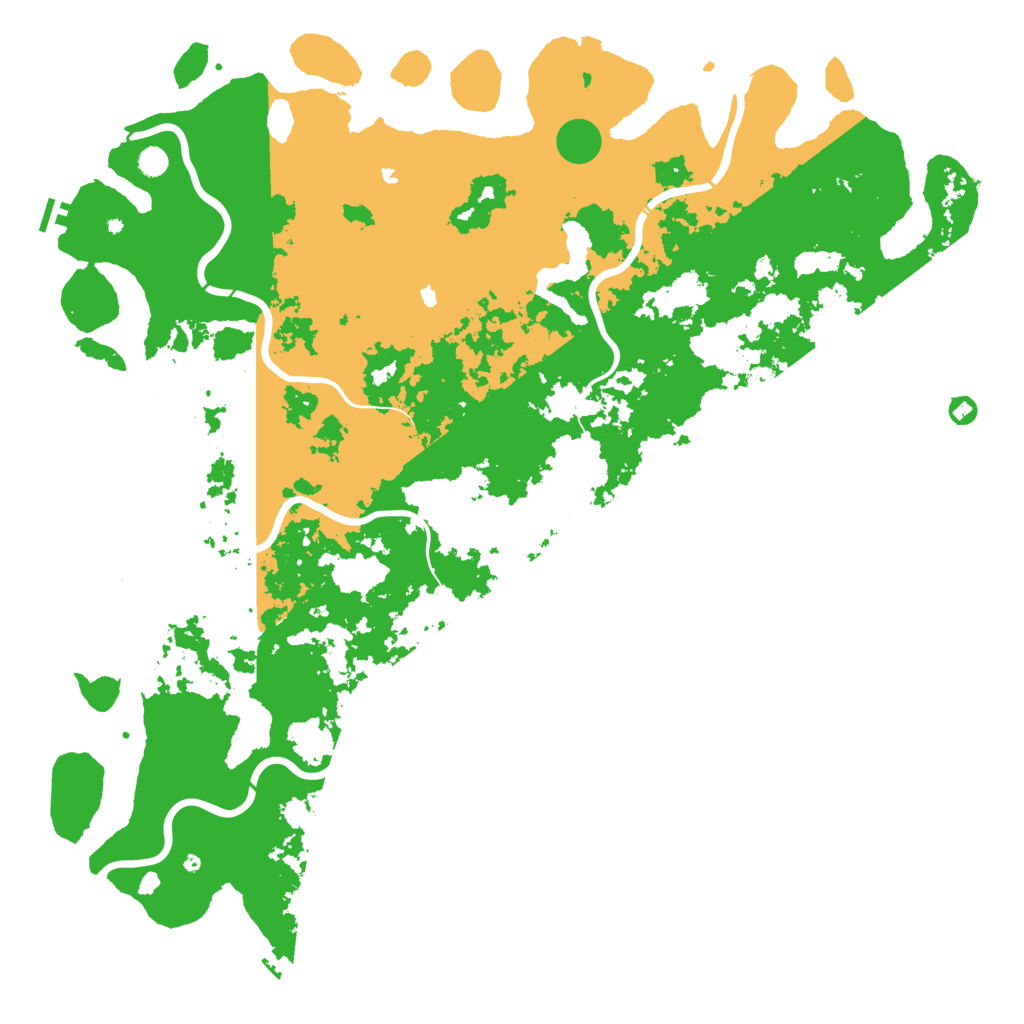 Biome Rust Map: Procedural Map, Size: 6000, Seed: 964907545