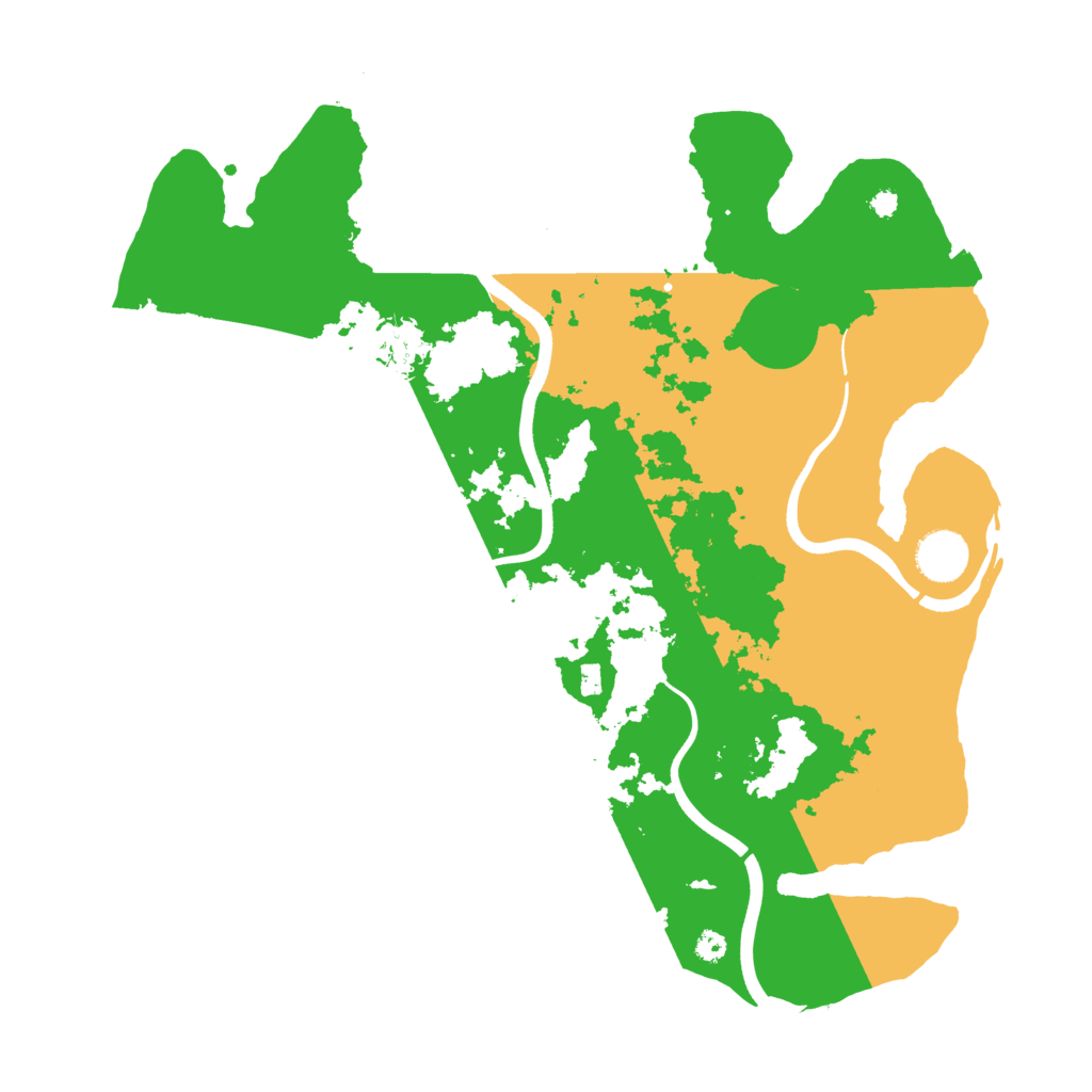 Biome Rust Map: Procedural Map, Size: 3700, Seed: 4255191
