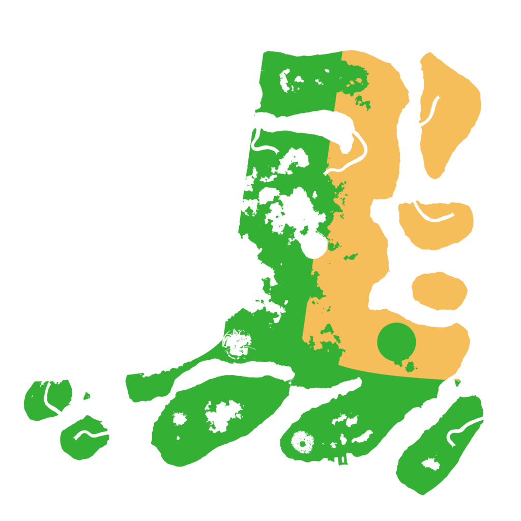 Biome Rust Map: Procedural Map, Size: 3550, Seed: 437639