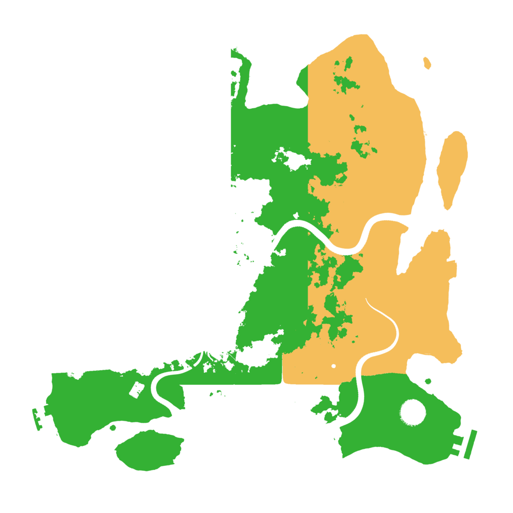 Biome Rust Map: Procedural Map, Size: 3500, Seed: 896