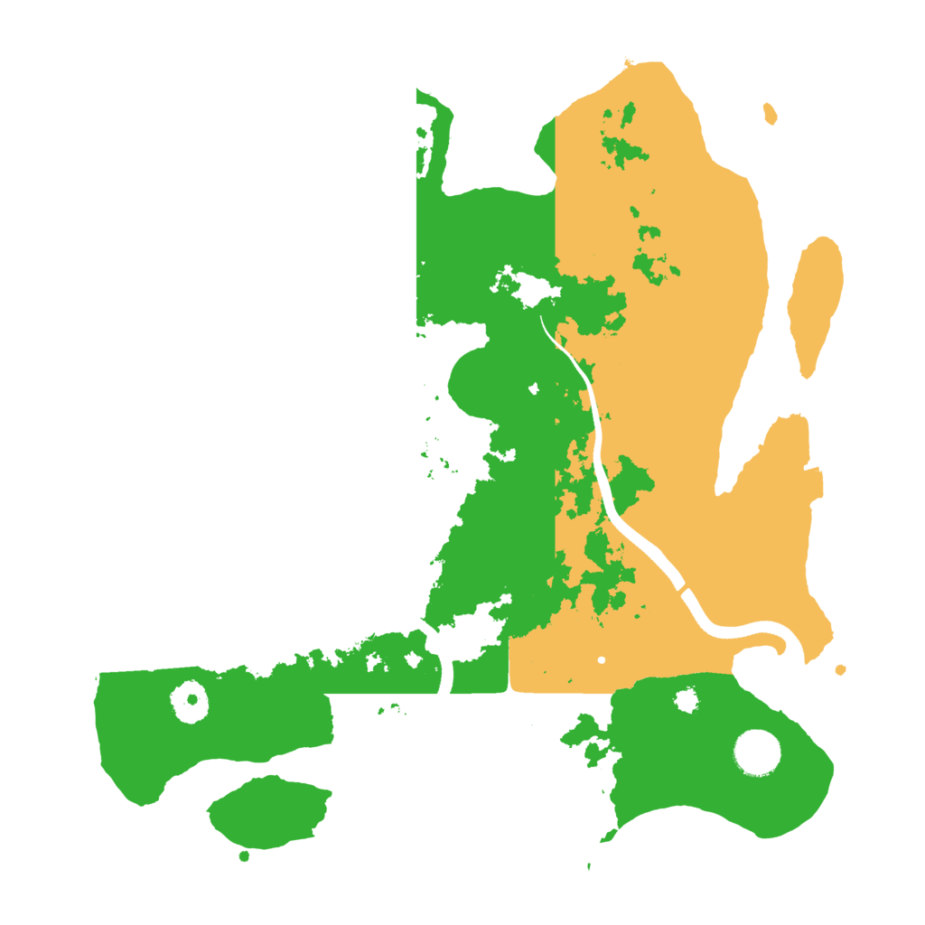 Biome Rust Map: Procedural Map, Size: 3500, Seed: 896