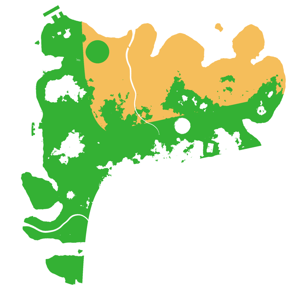 Biome Rust Map: Procedural Map, Size: 3500, Seed: 3091914