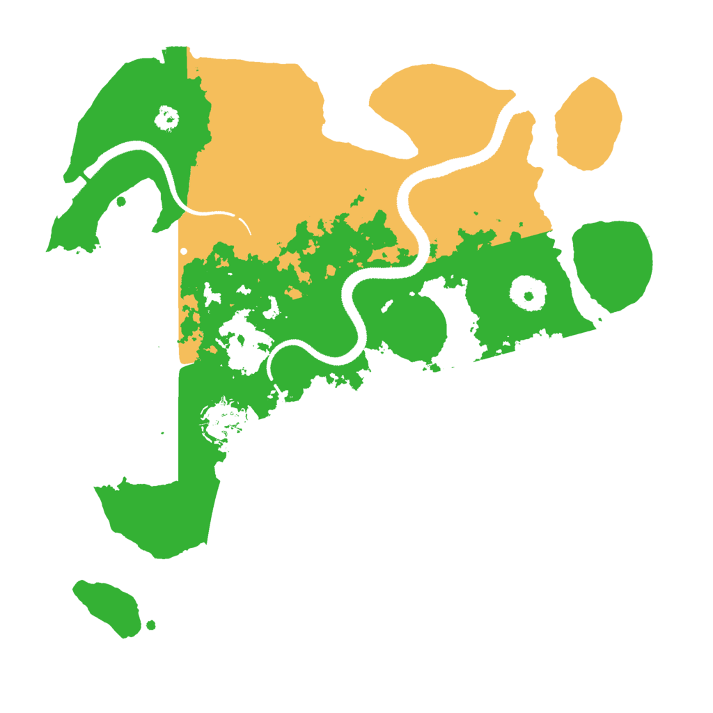 Biome Rust Map: Procedural Map, Size: 3000, Seed: 116015