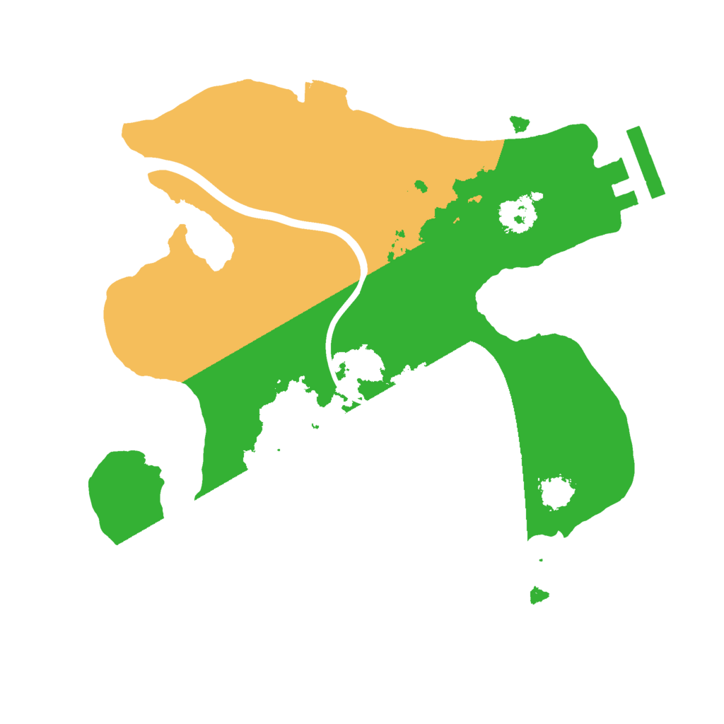 Biome Rust Map: Procedural Map, Size: 2000, Seed: 45466