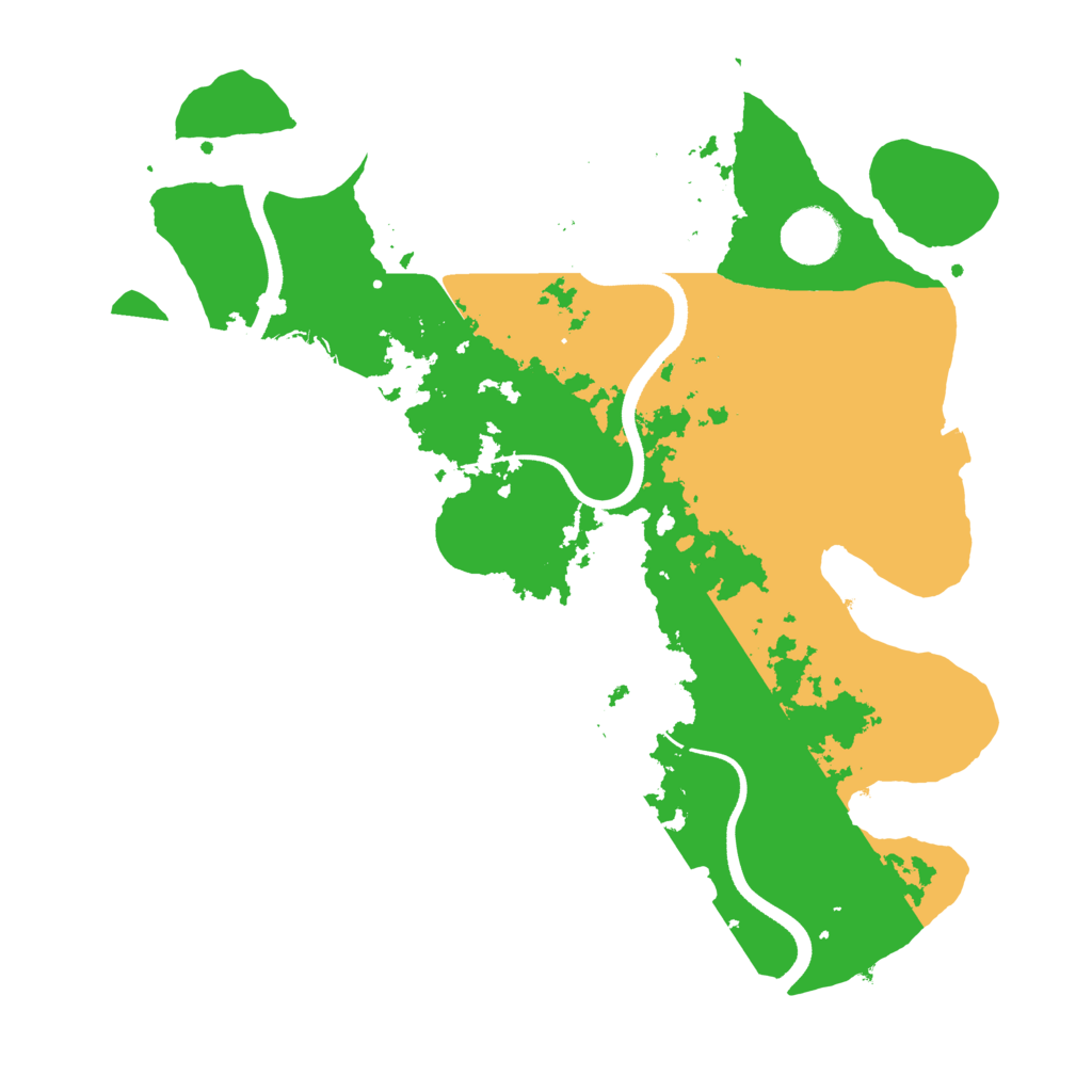 Biome Rust Map: Procedural Map, Size: 3500, Seed: 50015