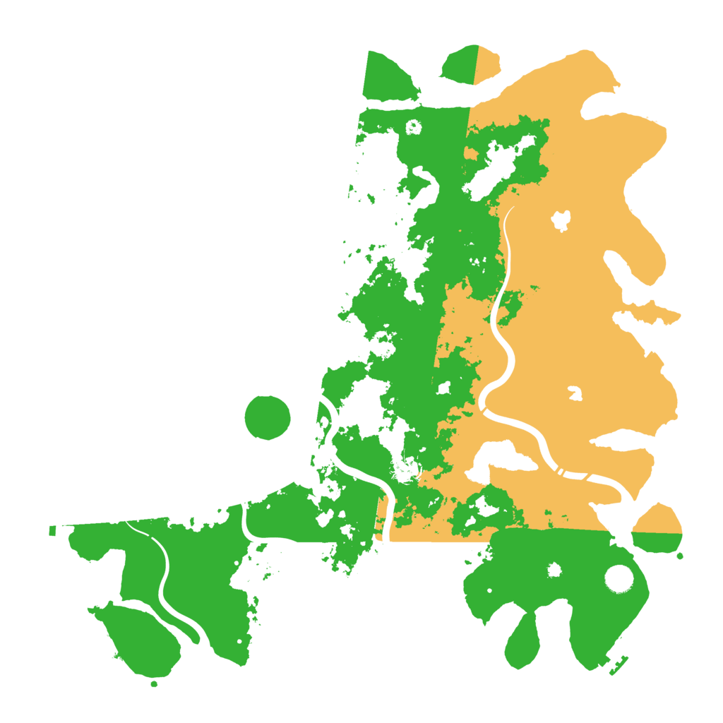 Biome Rust Map: Procedural Map, Size: 4500, Seed: 4124619