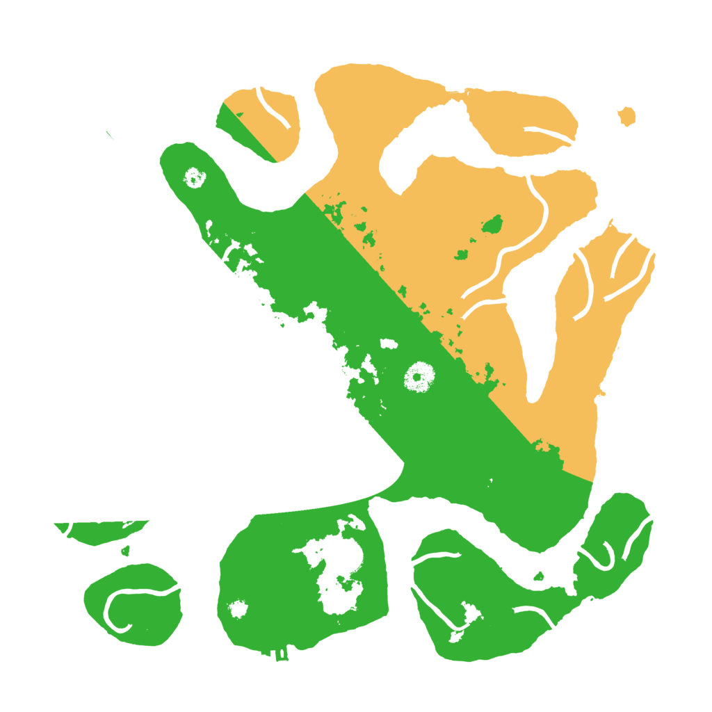 Biome Rust Map: Procedural Map, Size: 3550, Seed: 107822