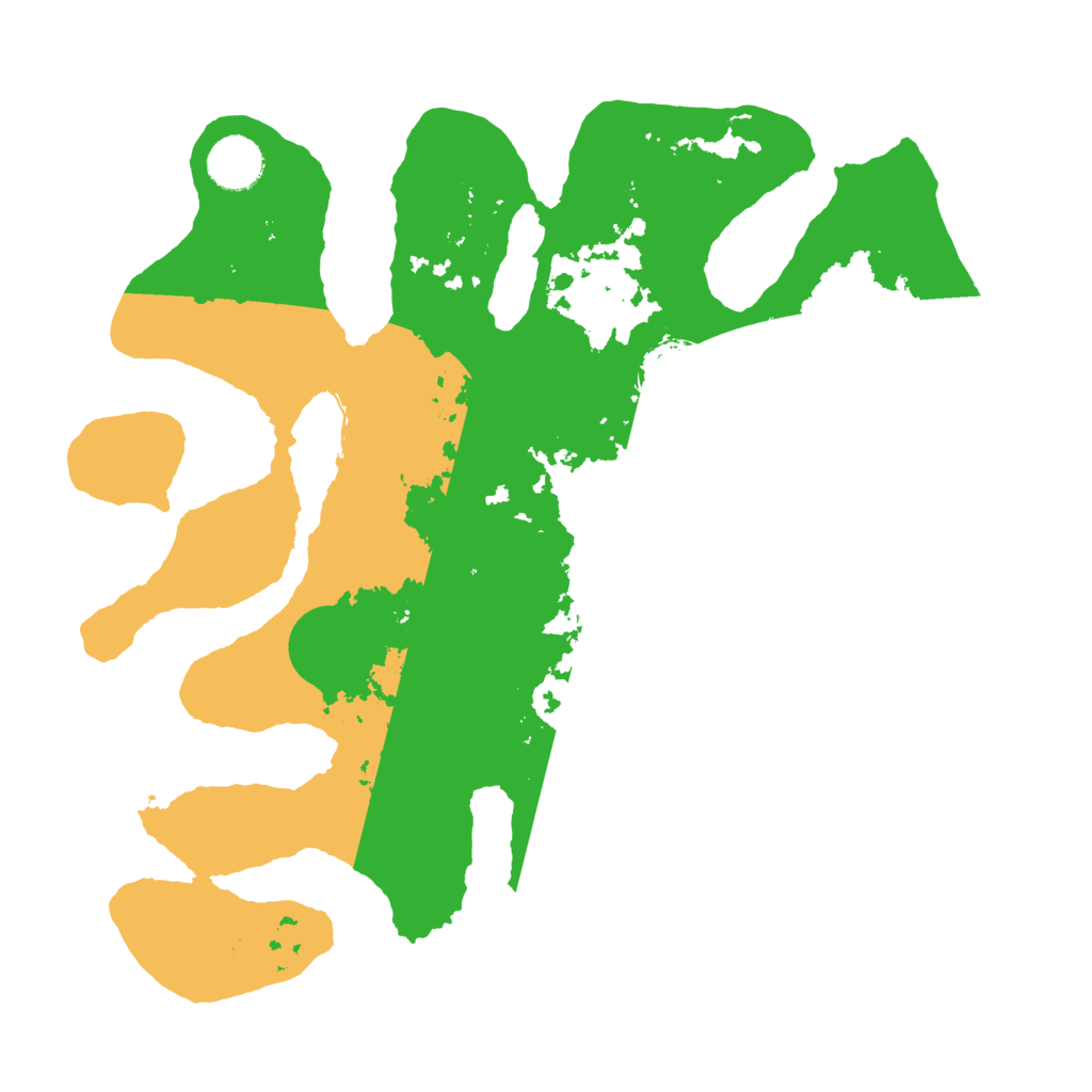 Biome Rust Map: Barren, Size: 3500, Seed: 3016973