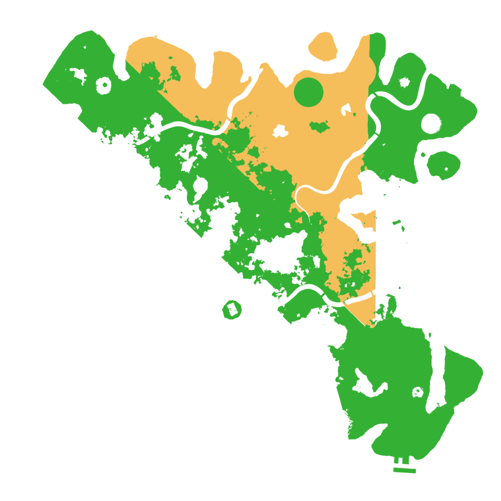 Biome Rust Map: Procedural Map, Size: 4500, Seed: 1147689