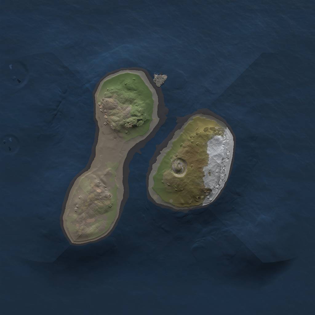 Rust Map: Procedural Map, Size: 1200, Seed: 2092670938, 4 Monuments