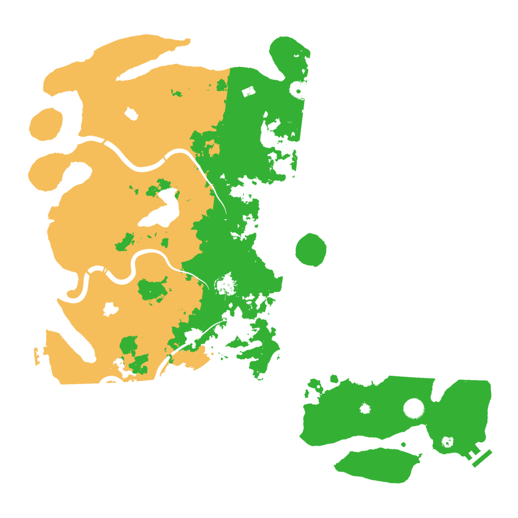 Biome Rust Map: Procedural Map, Size: 4500, Seed: 120614
