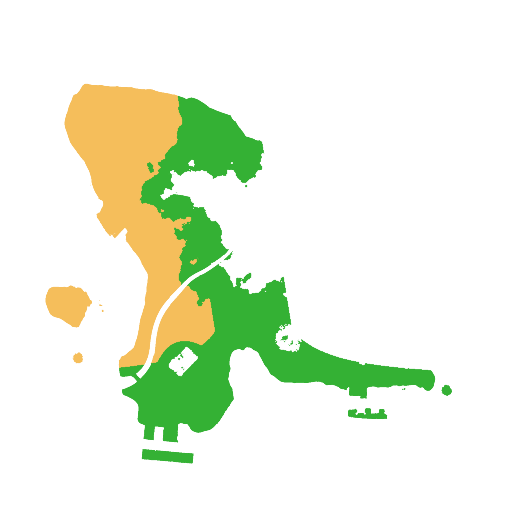 Biome Rust Map: Procedural Map, Size: 2000, Seed: 2650811