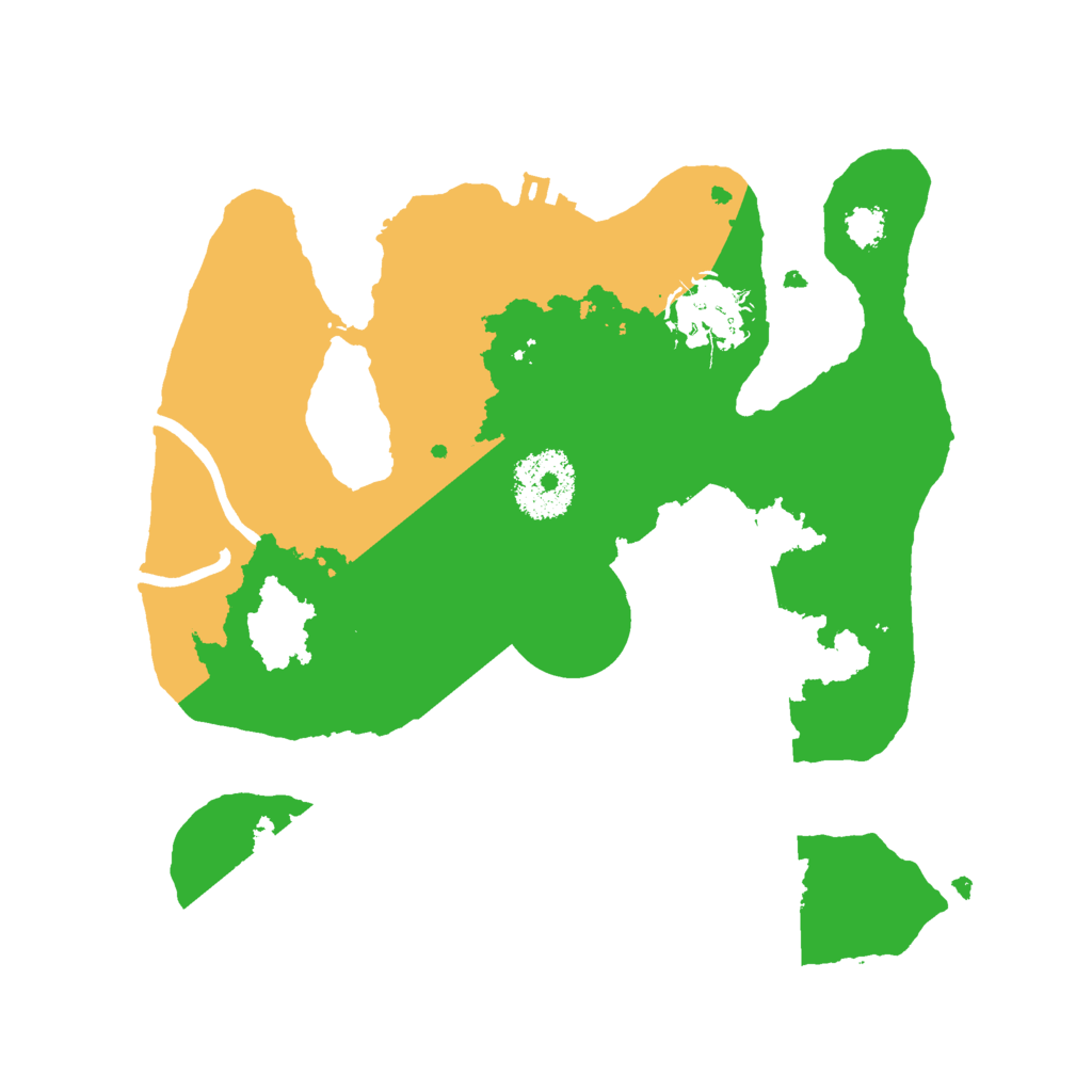 Biome Rust Map: Procedural Map, Size: 2500, Seed: 790959