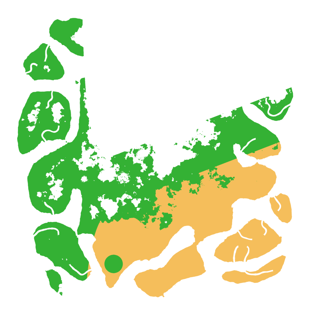 Biome Rust Map: Procedural Map, Size: 4500, Seed: 5399607