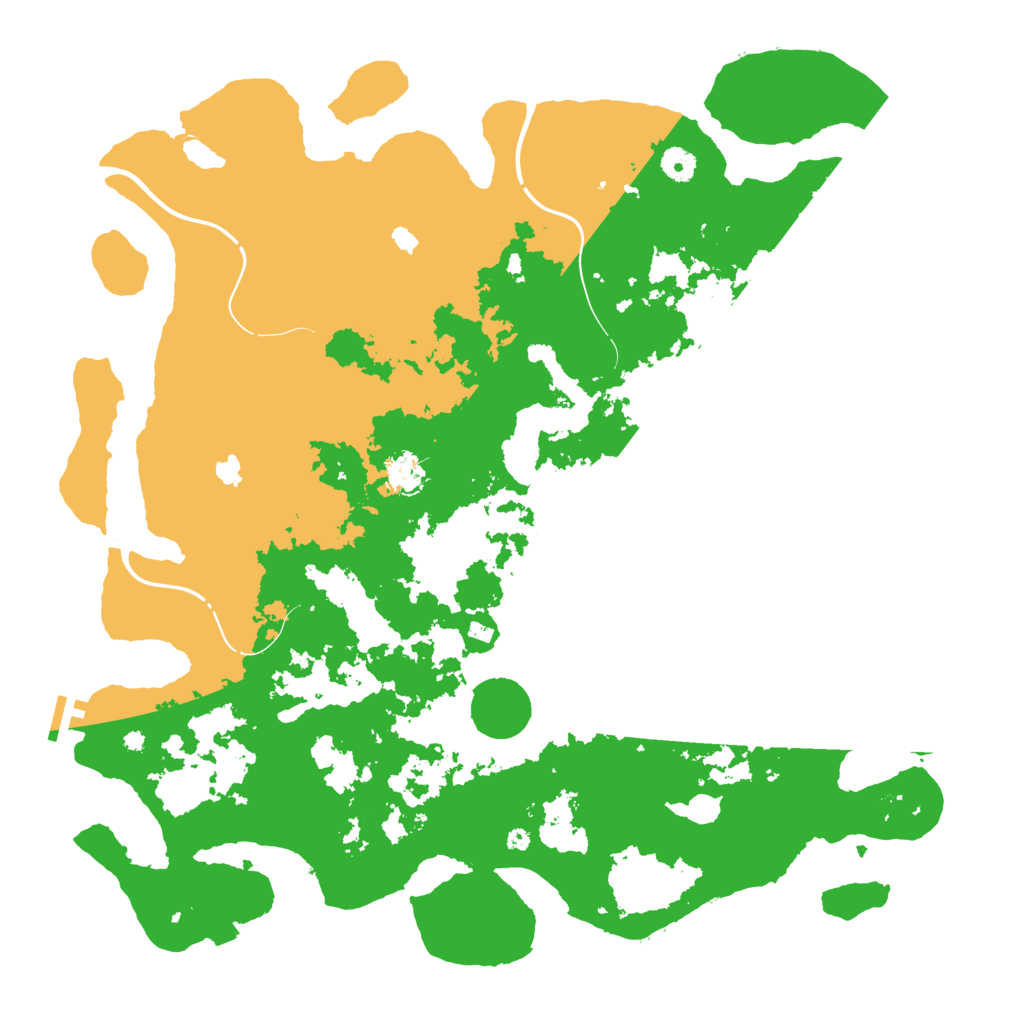 Biome Rust Map: Procedural Map, Size: 4500, Seed: 2222