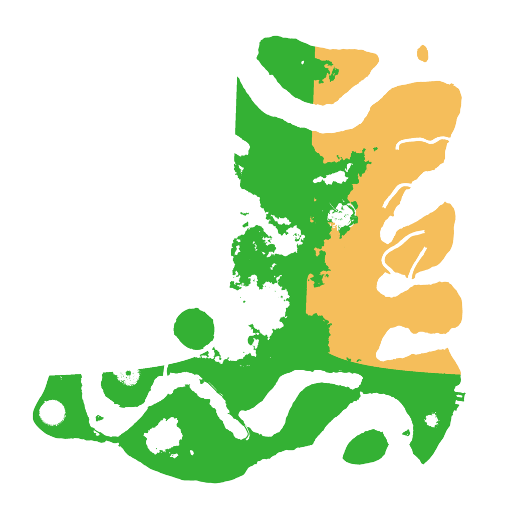 Biome Rust Map: Procedural Map, Size: 3550, Seed: 600558