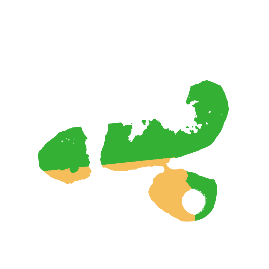 Biome Rust Map: Barren, Size: 2000, Seed: 3373681