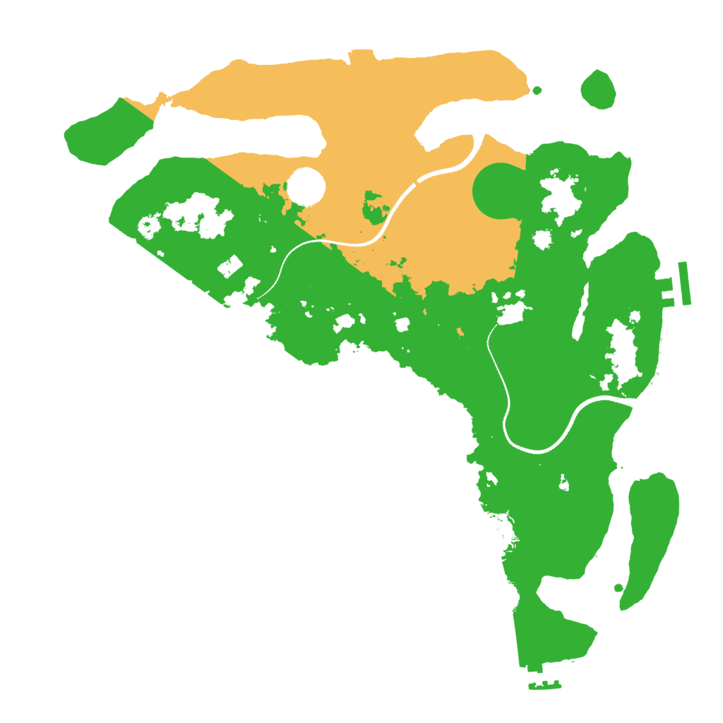 Biome Rust Map: Procedural Map, Size: 3375, Seed: 4231