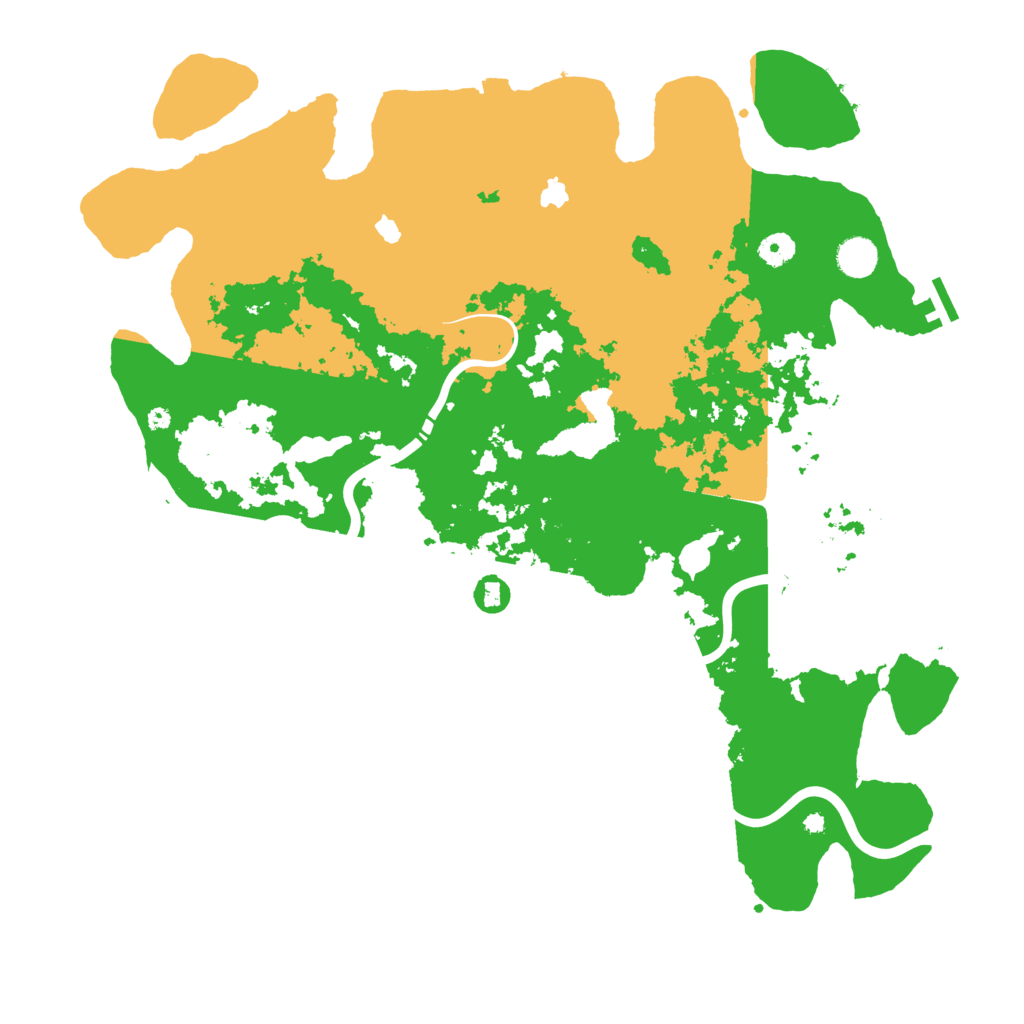 Biome Rust Map: Procedural Map, Size: 4500, Seed: 4095795