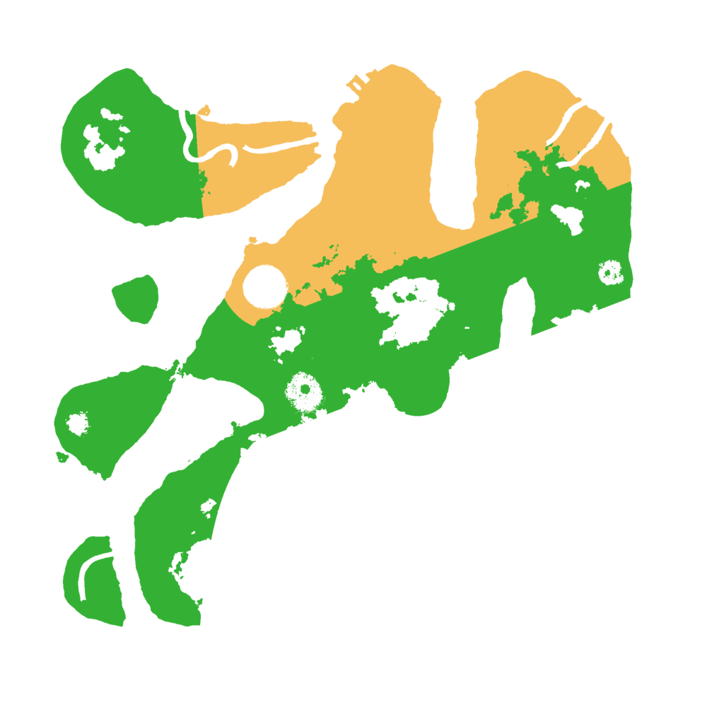 Biome Rust Map: Procedural Map, Size: 3000, Seed: 1985