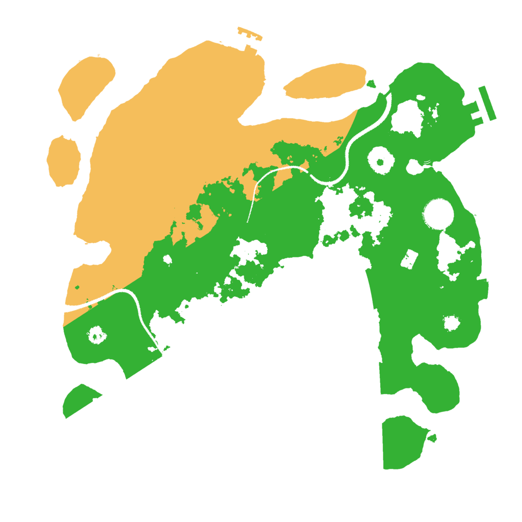 Biome Rust Map: Procedural Map, Size: 3000, Seed: 1418762375