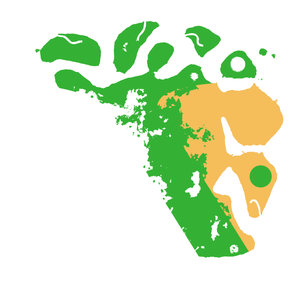 Biome Rust Map: Procedural Map, Size: 3600, Seed: 1017117761