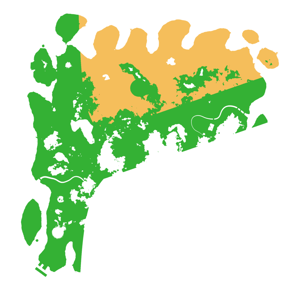 Biome Rust Map: Procedural Map, Size: 4500, Seed: 80954