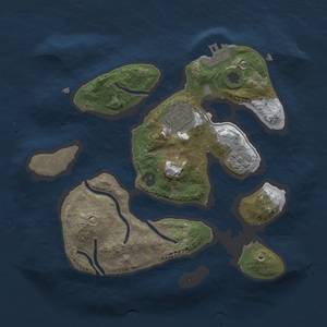 Thumbnail Rust Map: Procedural Map, Size: 2400, Seed: 1337, 8 Monuments