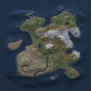 Thumbnail Rust Map: Procedural Map, Size: 2400, Seed: 1337, 6 Monuments
