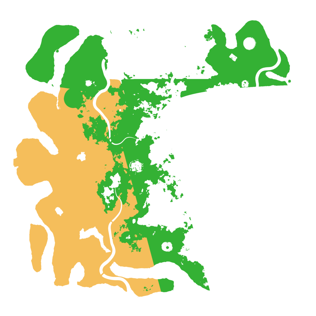 Biome Rust Map: Procedural Map, Size: 4500, Seed: 3223144