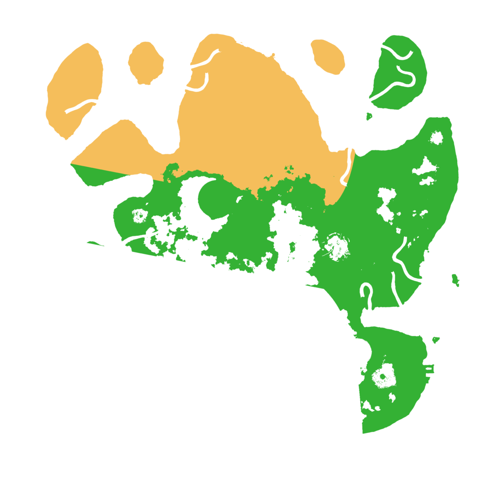 Biome Rust Map: Procedural Map, Size: 3500, Seed: 21665