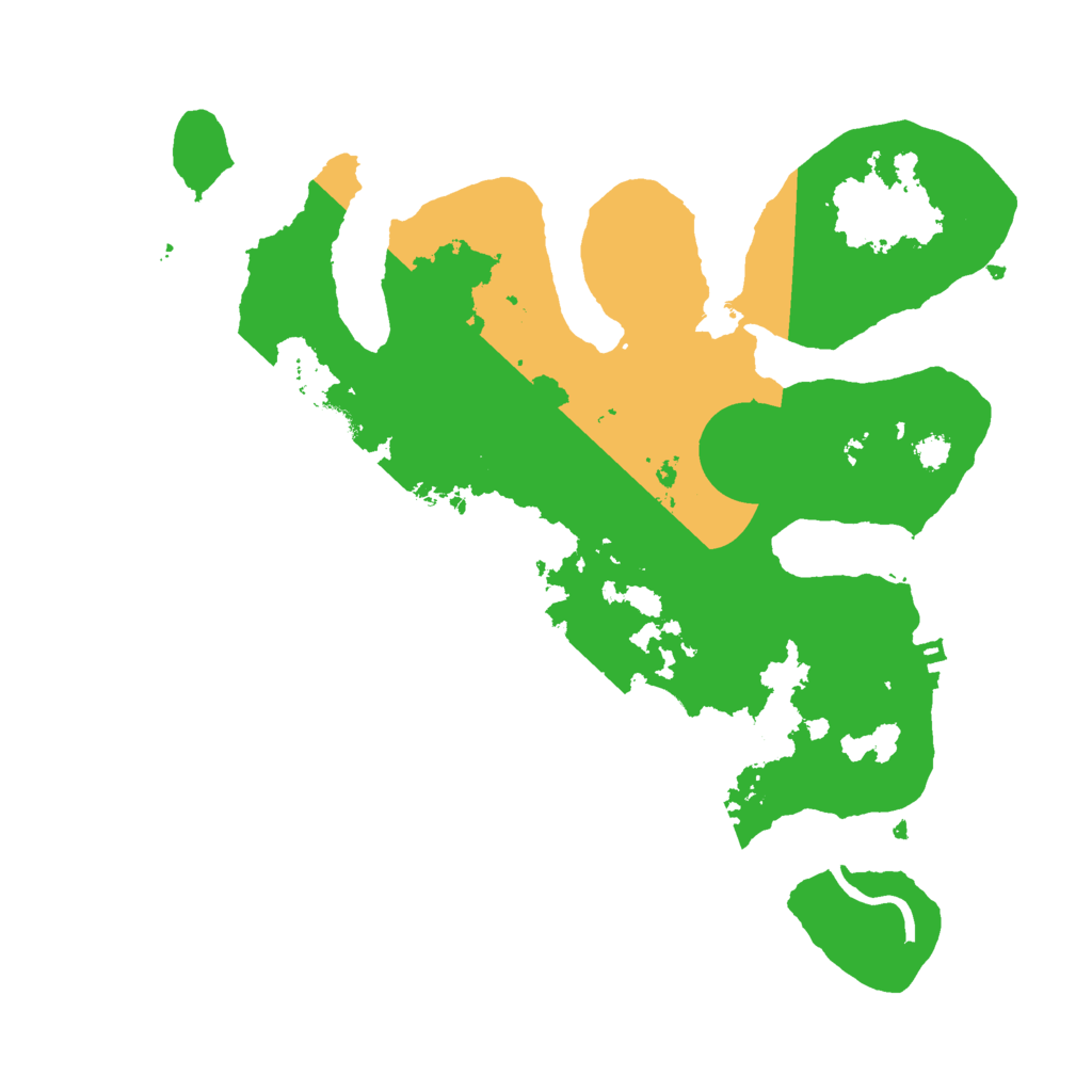 Biome Rust Map: Procedural Map, Size: 3000, Seed: 4166993