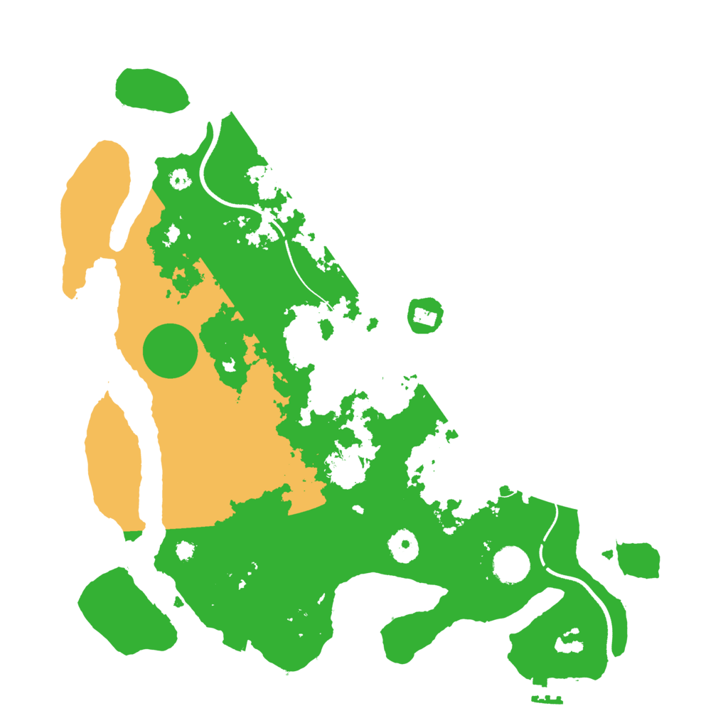 Biome Rust Map: Procedural Map, Size: 3500, Seed: 1110391600