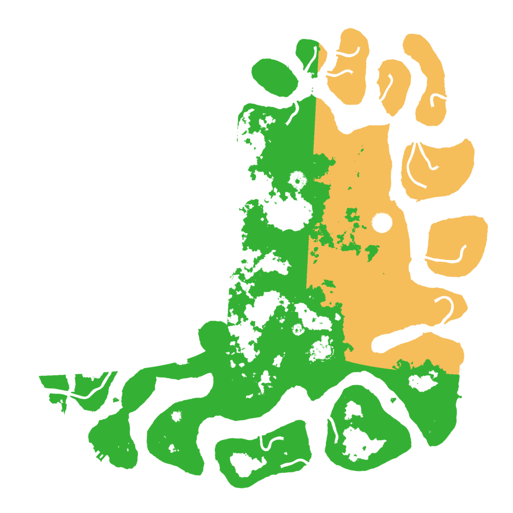 Biome Rust Map: Procedural Map, Size: 4500, Seed: 5248878