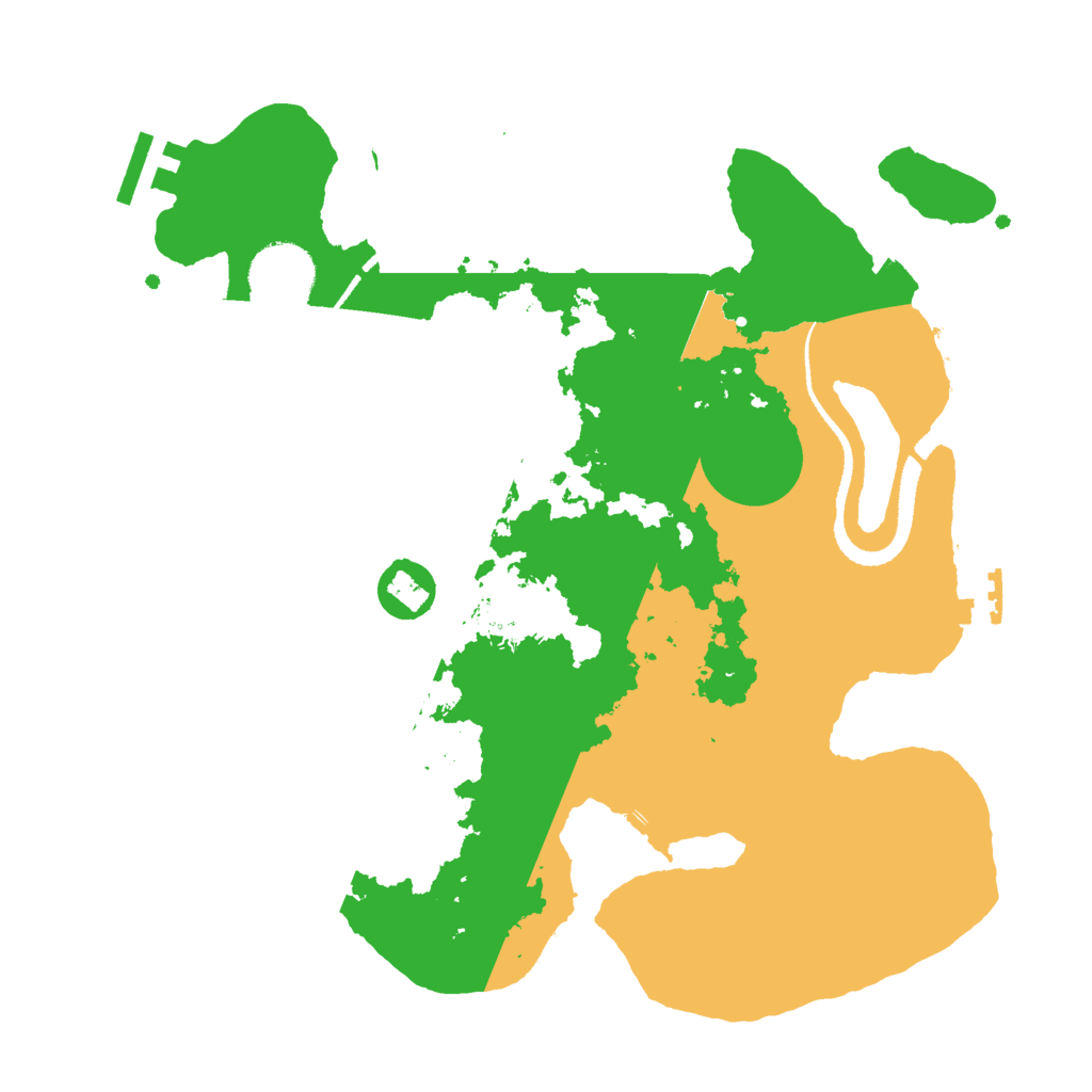 Biome Rust Map: Procedural Map, Size: 3000, Seed: 79891