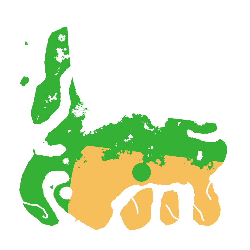 Biome Rust Map: Procedural Map, Size: 3550, Seed: 208469