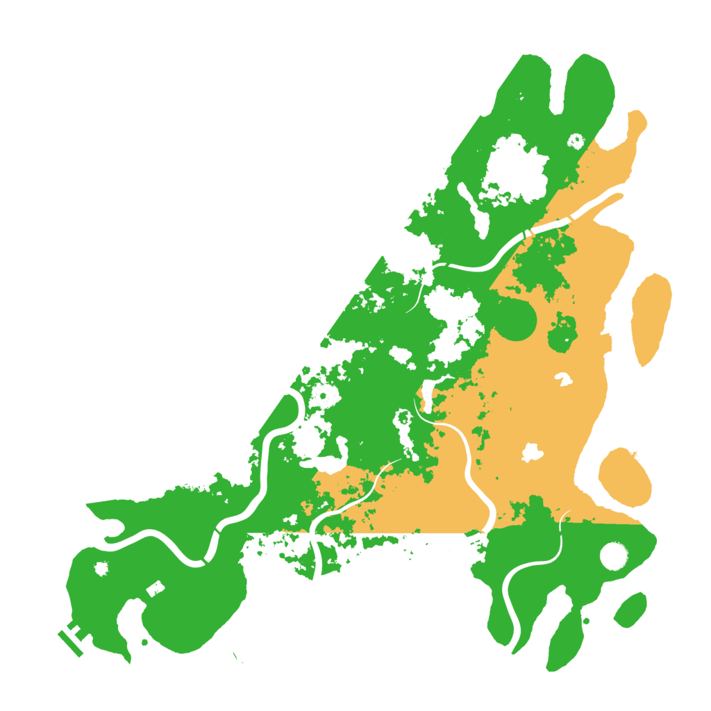 Biome Rust Map: Procedural Map, Size: 4500, Seed: 1215252
