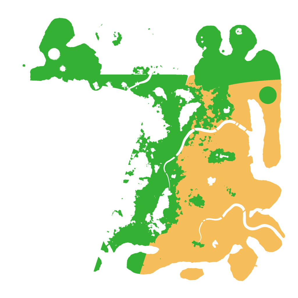 Biome Rust Map: Procedural Map, Size: 4500, Seed: 6240528