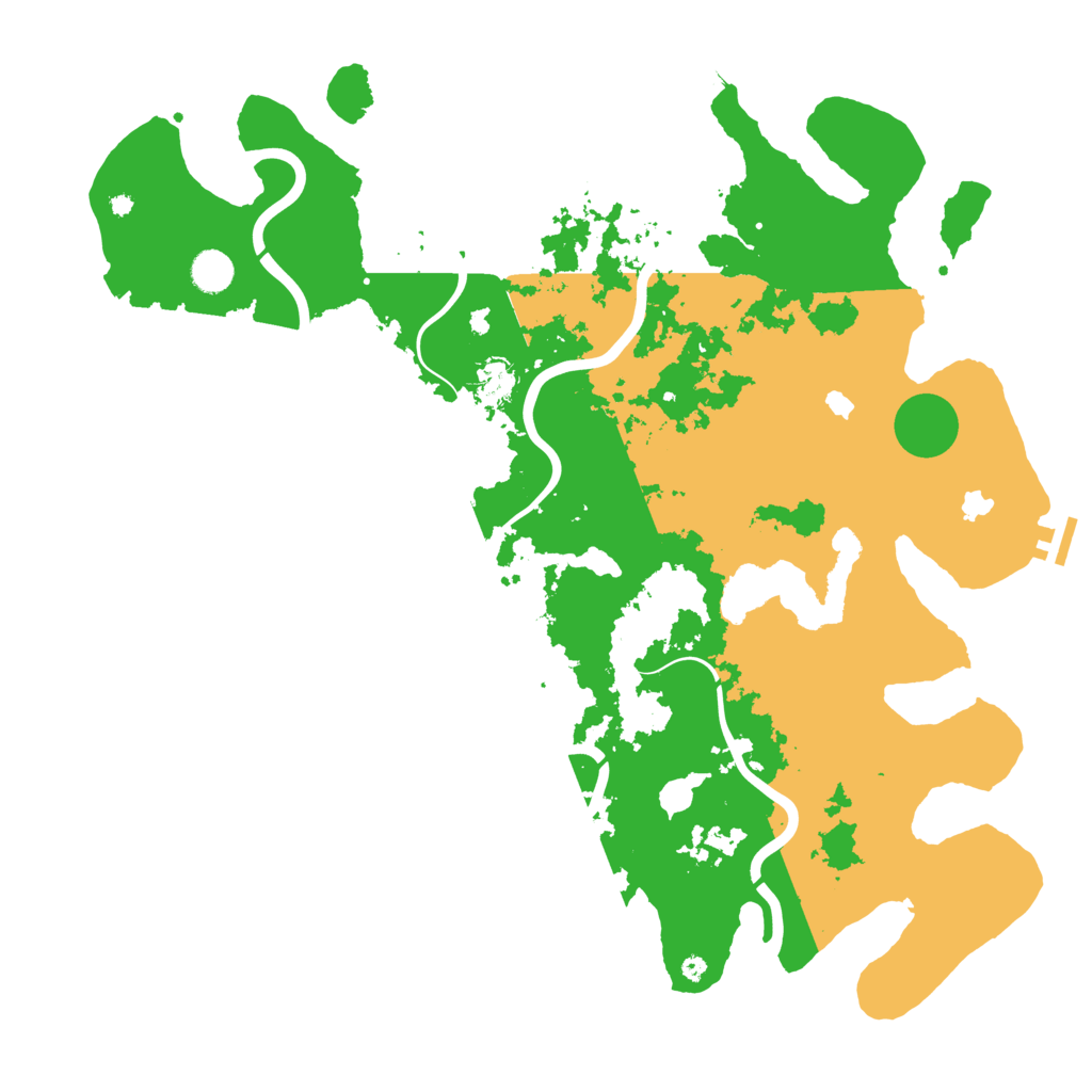 Biome Rust Map: Procedural Map, Size: 4500, Seed: 6080895